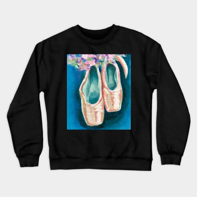 Ballerina Shoes Crewneck Sweatshirt by Lady Lilac